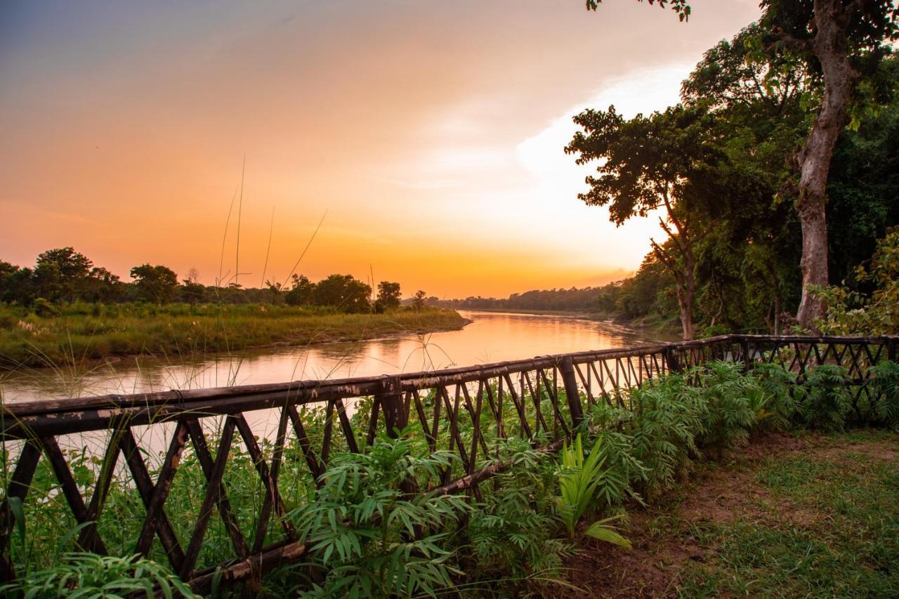 Chitwan Riverside Resort Sauraha Dış mekan fotoğraf